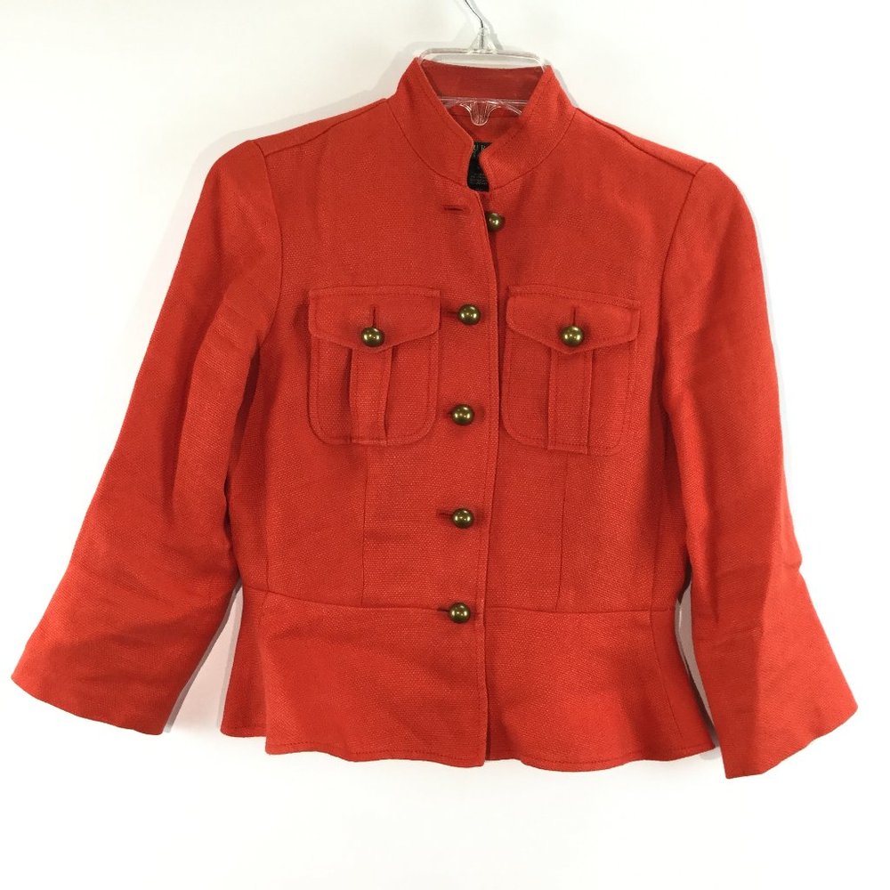 Lauren Ralph Lauren linen 5 buttons pockets Jacket